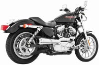 フリーダム・パフォーマンス AMERICAN OUTLAW HIGH 2in1 ヒートシールド無し ブラック/クロームcap '14以降スポーツスター-01