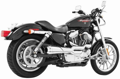 フリーダム・パフォーマンス AMERICAN OUTLAW HIGH 2in1 ヒートシールド無し ブラック/クロームcap '14以降スポーツスター-01