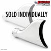 2.5インチ スリップオンマフラー用 シャークテール エンドキャップ クローム フリーダムパフォーマンス