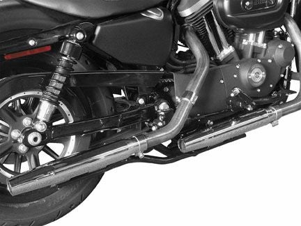 CYCLE SHACK '14以降スポーツスター用　2.5インチ ドラッグパイプ　スリップオン テーパードマフラー-01