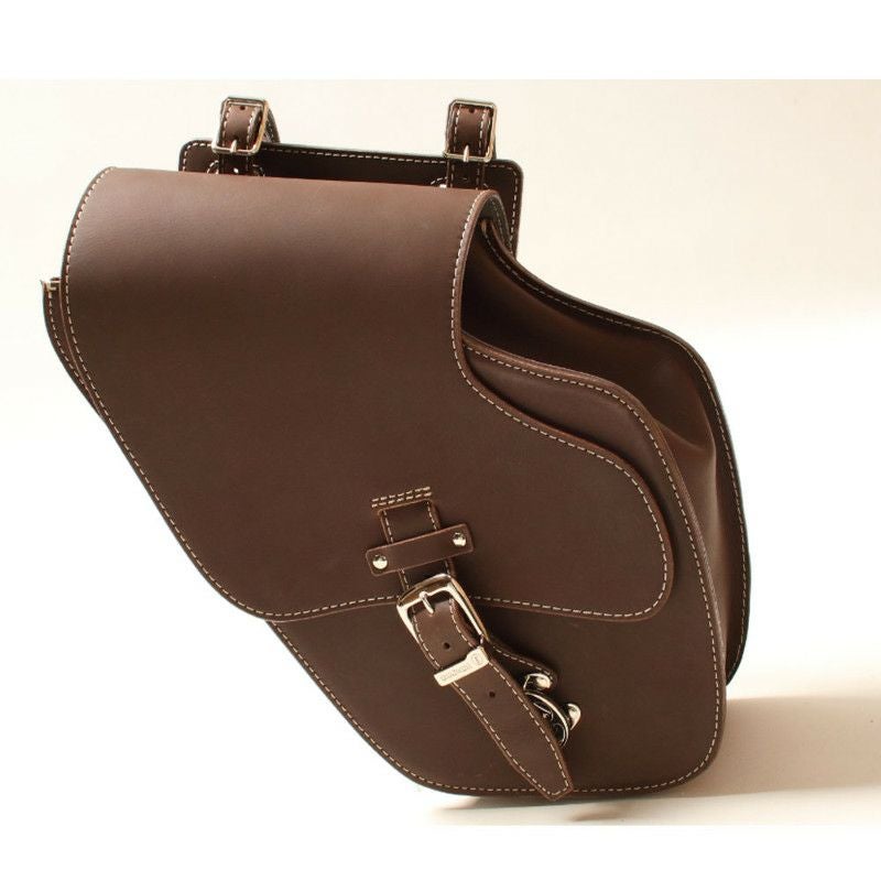 レザーサドルバッグ（ウインカー干渉なし） ダークブラウン-03