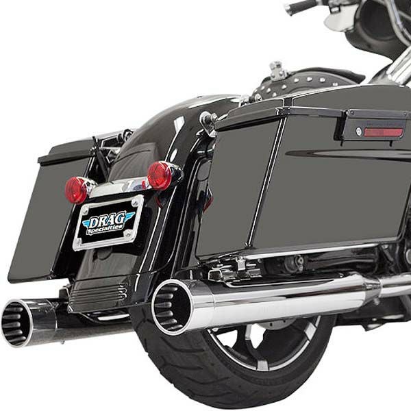 Bassani DNT ストレート 4インチ　チューンドバッフル　スリップオンマフラー　クローム/インナーブラック-02