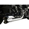LA Choppers Fusion エキゾーストシステム　クローム/ブラックシールド/クロームエンドチップ-01