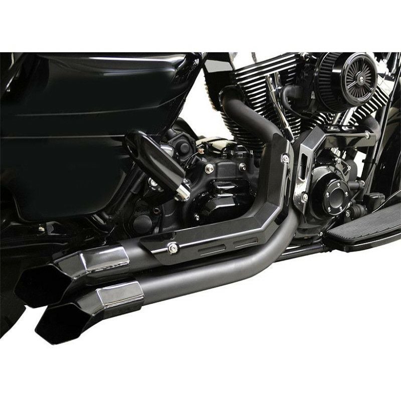 LA Choppers Fusion エキゾーストシステム　ブラック/ブラックシールド/ブラックエンドチップ-02