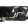 LA Choppers Fusion エキゾーストシステム　ブラック/クロームシールド/クロームエンドチップ-01