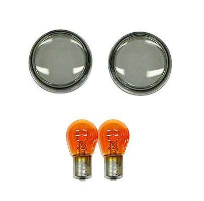 ターンシグナルレンズキット スモーク（ペア) 日本仕様バルブ付き-02