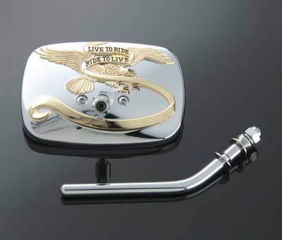 Live TO Rideロゴ・ミラー ゴールド  ショート-01