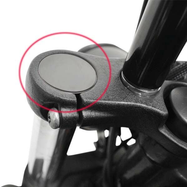 フラッシュマウント フォークキャップ 49mm ブラック 2006～2017ダイナ-01