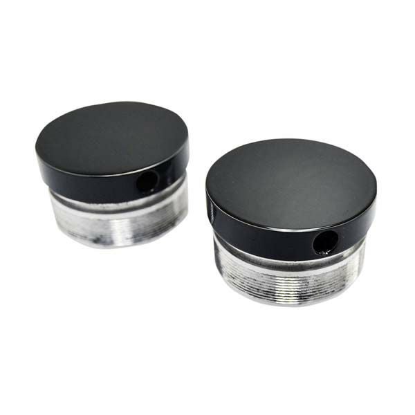 フラッシュマウント フォークキャップ 49mm ブラック 2006～2017ダイナ-02