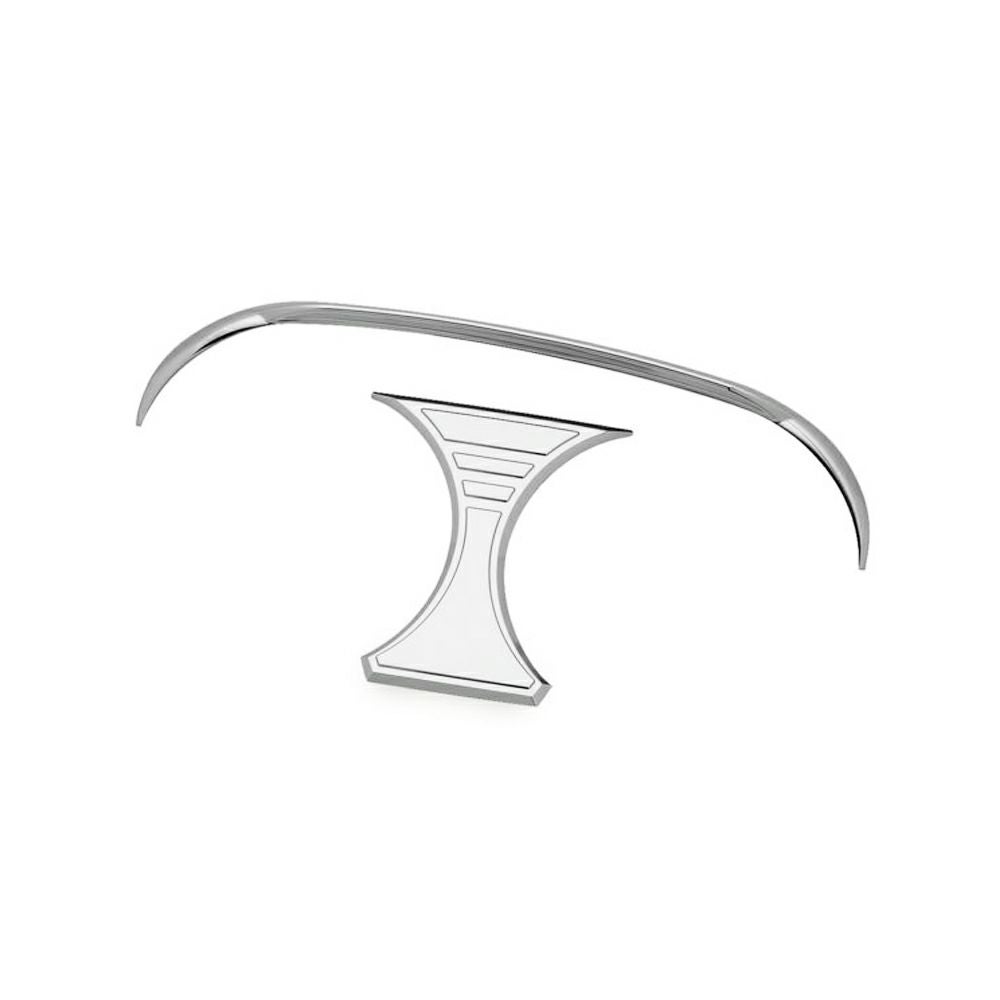 クリアキン Tri-Line スピード、タコメーター アクセント　クローム FLTR-01