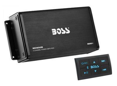 BOSS 500W 4CH アンプ（防雨仕様）リモコン付き Bluetooth対応 