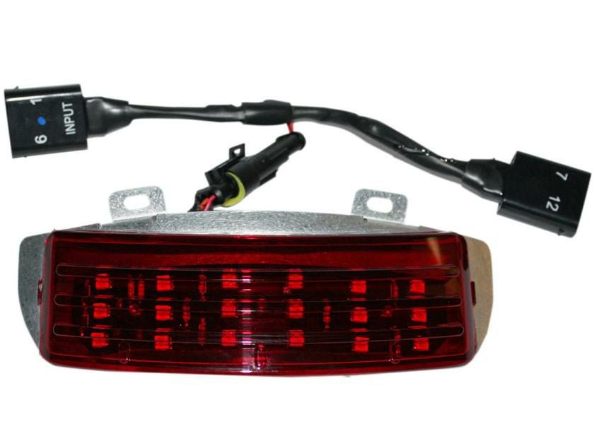 ロープロファイル LED Tri-Bar ライト レッド-01