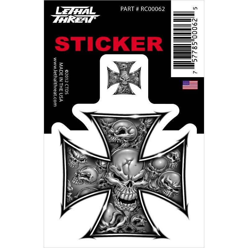 デカール IRON CROSS SKULLS MINI-01