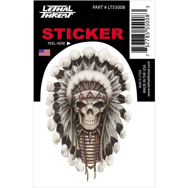 デカール INDIAN SKULL MINI-01