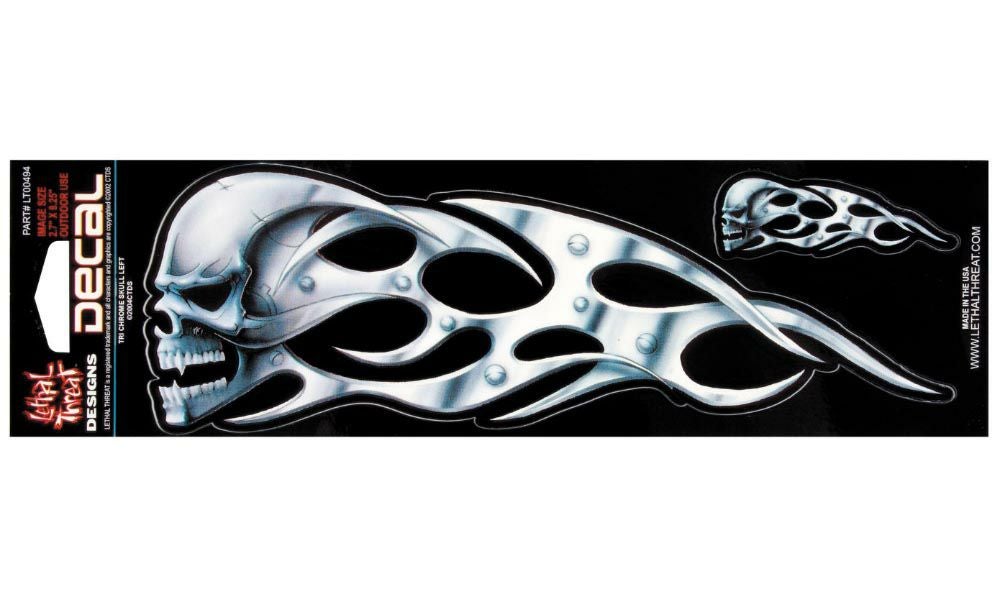 デカール TRIBAL CHR SKULL LT-01