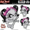 デカール PINK RIBBON SKULL-01