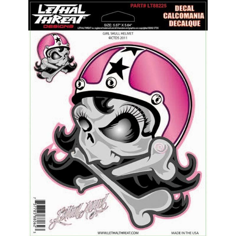 デカール GIRL SKULL HELMET-01