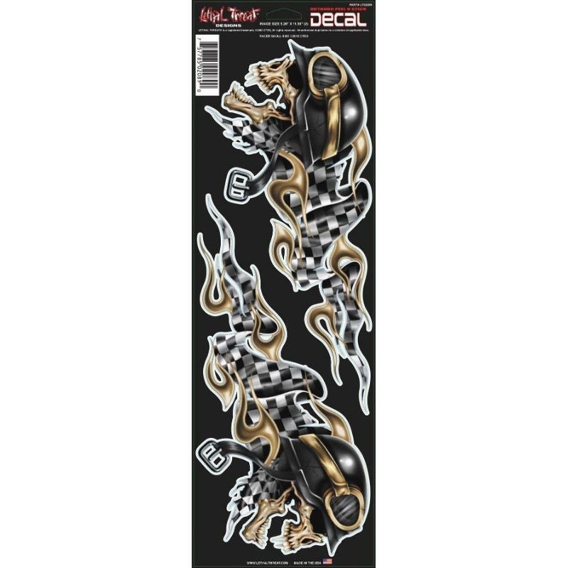 デカール RACER SKULL SIDE-01