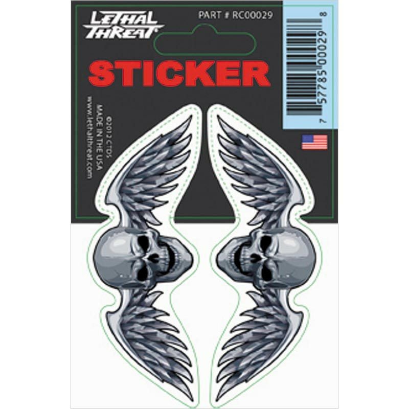 デカール WINGED SKULL-01