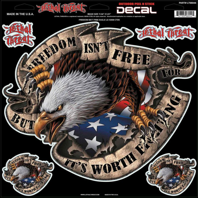 デカール FREE ISNT FREE EAGL-01