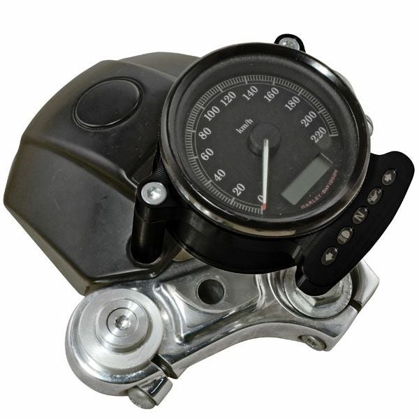 FREE SPIRITS スピードメーター　カフェレーサー　マウントブラケット　ブラックアルマイト-02