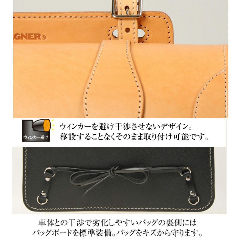 デグナー　レザーサドルバッグ　タン-03