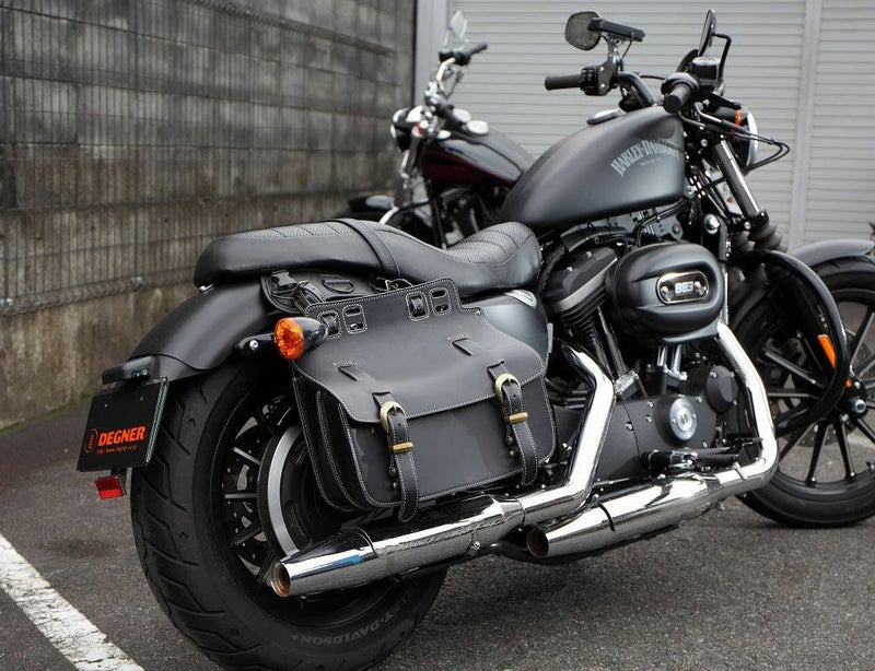 デグナー レザーサドルバッグ ブラック-01