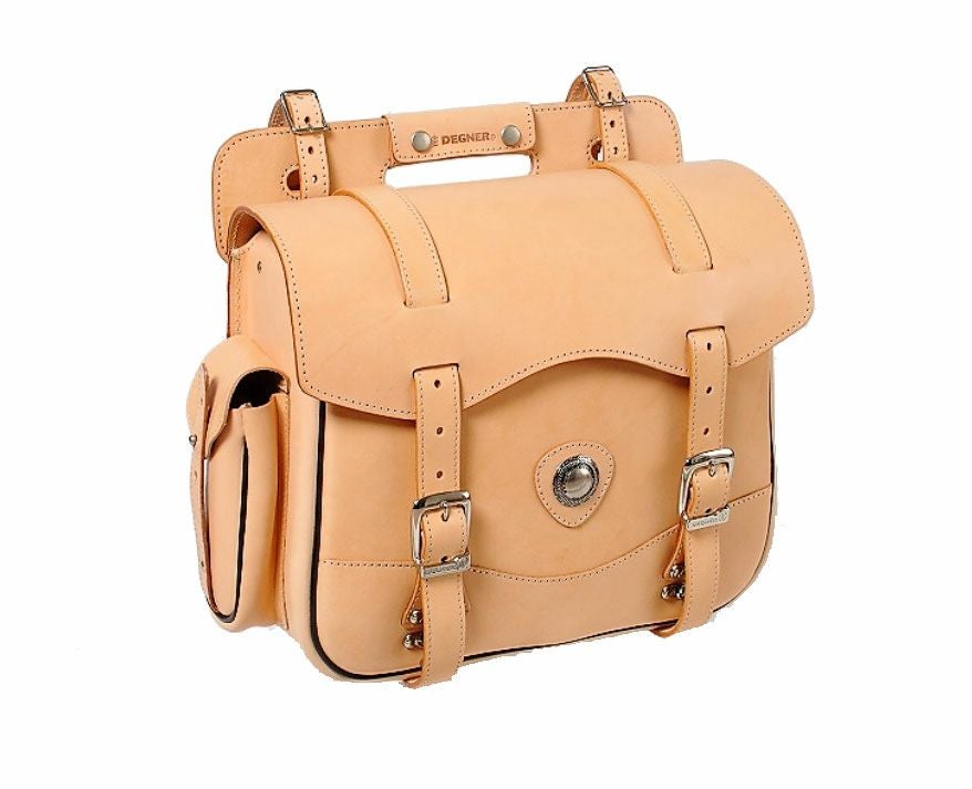 デグナー　レザーサドルバッグ　タン-02
