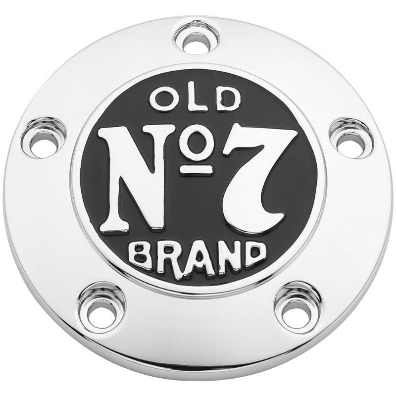 Jack Daniels OLD #7 タイマーカバー　クローム/ブラック-01