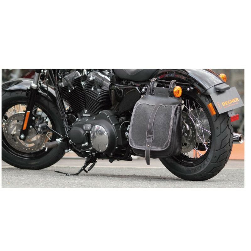 デグナー レザーサドルバッグ　ブラック　10.5L-02