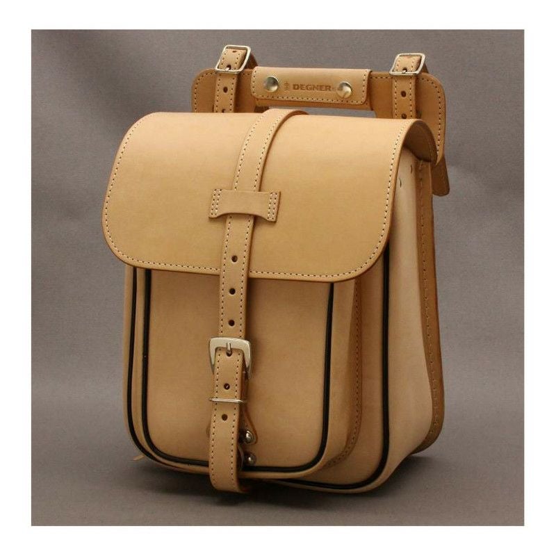 デグナー　レザーサドルバッグ　タン-03