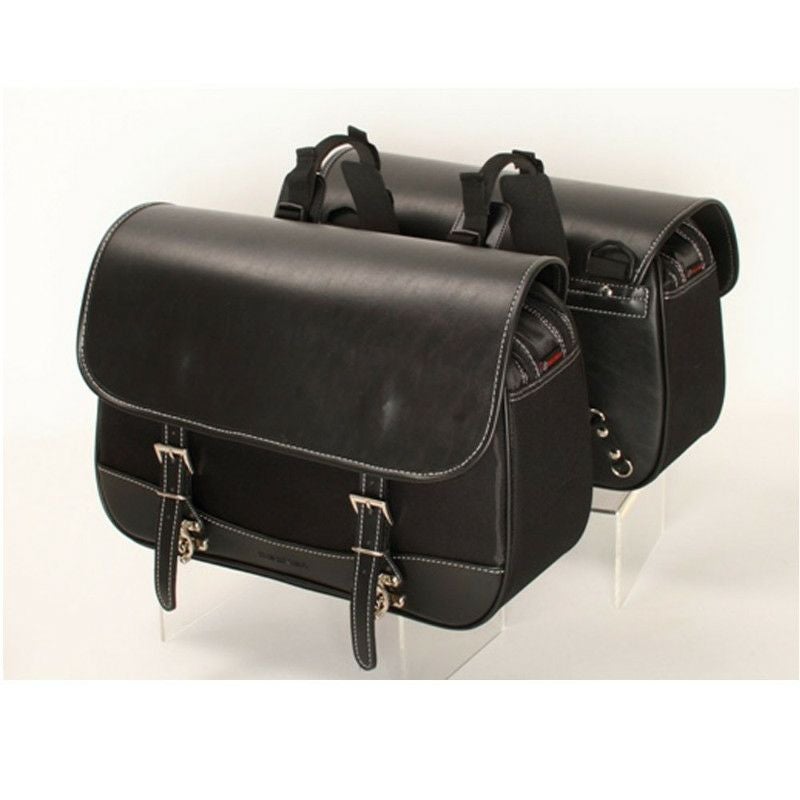 デグナー　ナイロンダブルサドルバッグ　ブラック　14L（片側）-02