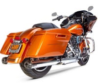 Two Brothers Racing クローム/カーボンエンド スリップオンマフラー 日本語取付け説明書あり-01