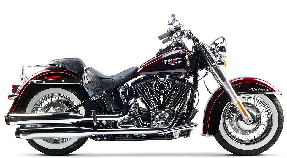 Two Brothers Racing クローム/カーボンエンド スリップオンマフラー FLS/FXS/FLSTN/FLSTSB用 日本語取付け説明書あり-02