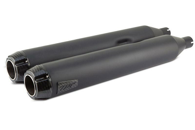 Two Brothers Racing ブラック/カーボンエンド スリップオンマフラー  FLS/FXS/FLSTN/FLSTSB用 日本語取付け説明書あり-03