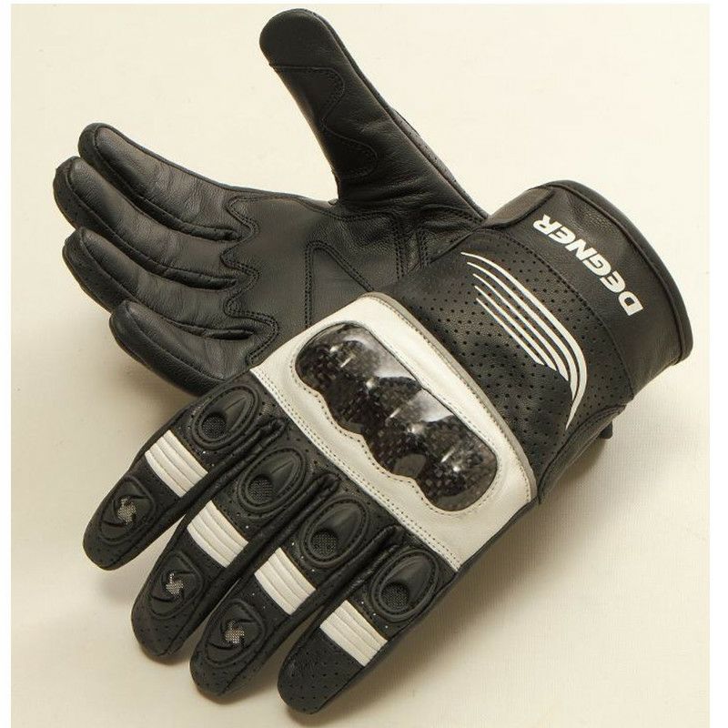 デグナー　メッシュレザー　グローブ　ホワイト-01