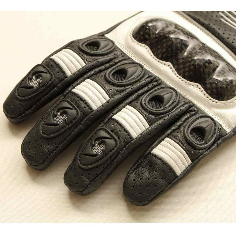 デグナー　メッシュレザー　グローブ　ホワイト-02