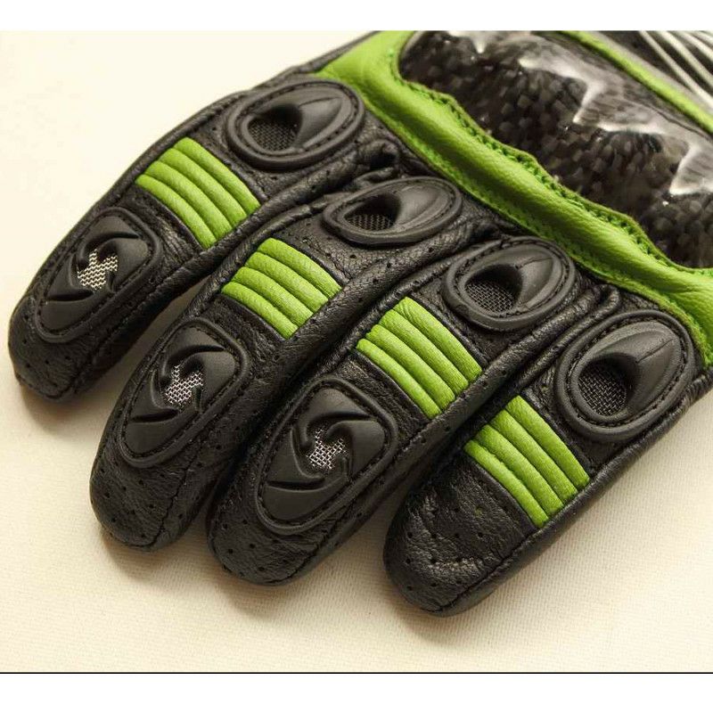 デグナー　メッシュレザー　グローブ　ライムグリーン-02