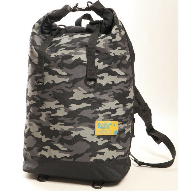 デグナー　マルチプルレインバッグ　ブラックカモ-01