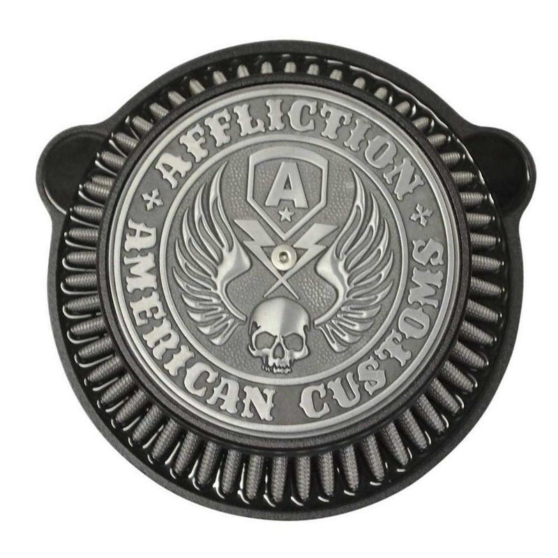 LA Choppers　アフリクション エアクリーナー ブラック　ツインカムTBW用-01