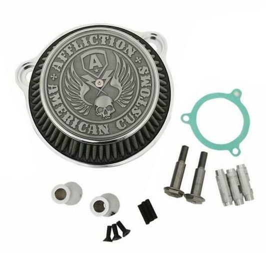 LA Choppers　アフリクション エアクリーナー ブラック　ツインカムTBW用-02