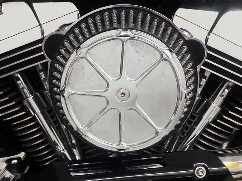 LA Choppers　フュージョン エアクリーナー クローム　ツインカム用-01