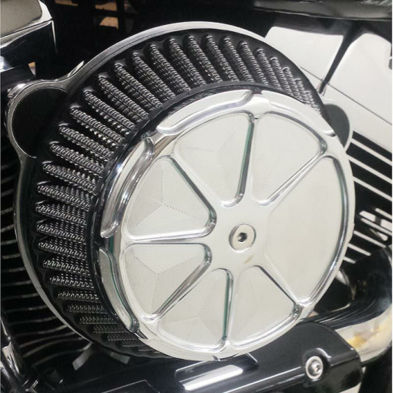 LA Choppers　フュージョン エアクリーナー クローム　ツインカムTBW用-01