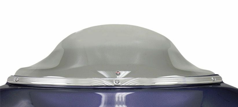 CARL BROUHARD DESIGNS　ウインドシールドトリム　Waterfall　クローム　1996～2013　FLHT、FLHX-01