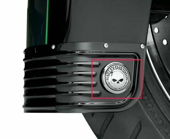 ハーレー純正ウィリーGスカルフェンダースカート フロントフェンダースカートメダリオン ウィリーGスカル |ハーレー