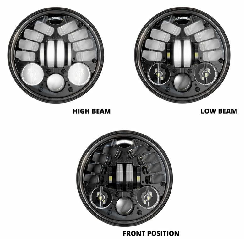 J.W.SPEAKER　5-3/4インチ　LED ヘッドライト　クローム-03