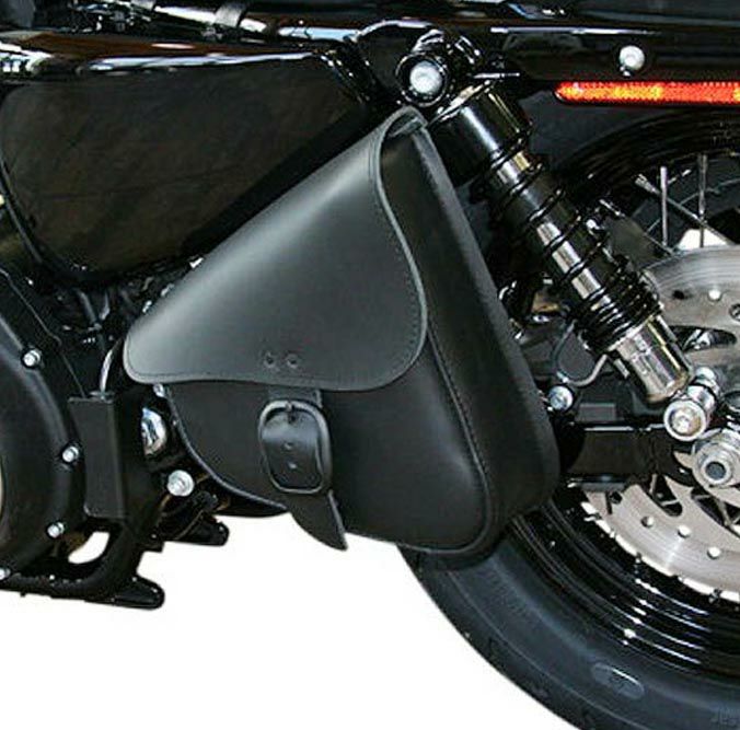 Willie Max レザー スイングアームバッグ ブラックバックル スポーツ