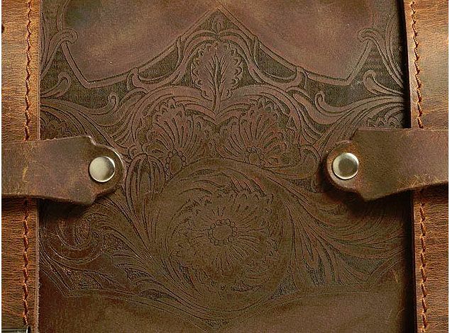 デグナー　レザーサドルバッグ　ダークブラウン　9～17L-03