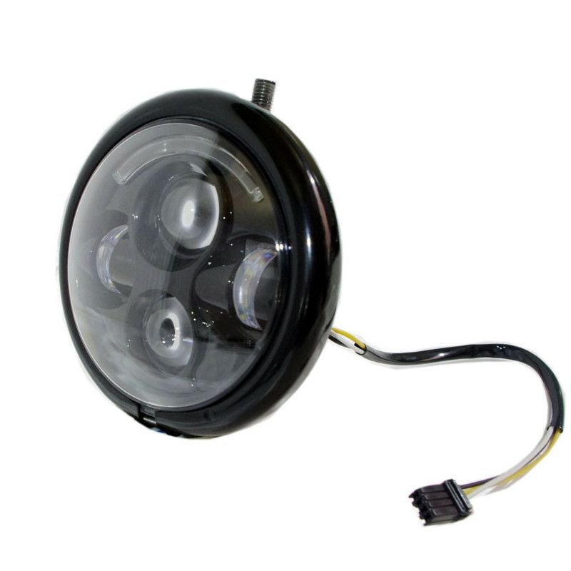 プロジェクターLED 5-3/4インチ・ヘッドライト TYPE2　ブラック ハウジング付き-01