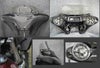 5-3/4インチヘッドライト用BATWING フェアリング オーディオ付き DYNA用 ブラック塗装 ダイナ-02